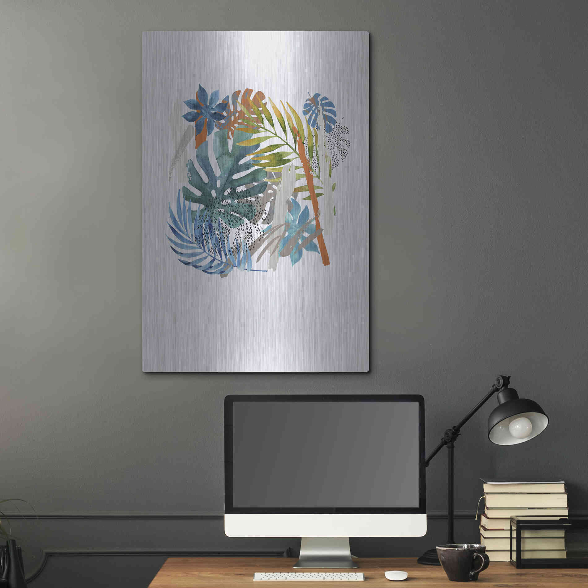 Luxe Metal Art 'Vibes I' by Incado, Metal Wall Art,24x36