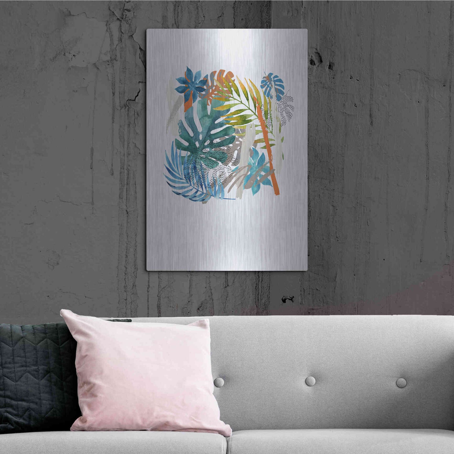 Luxe Metal Art 'Vibes I' by Incado, Metal Wall Art,24x36
