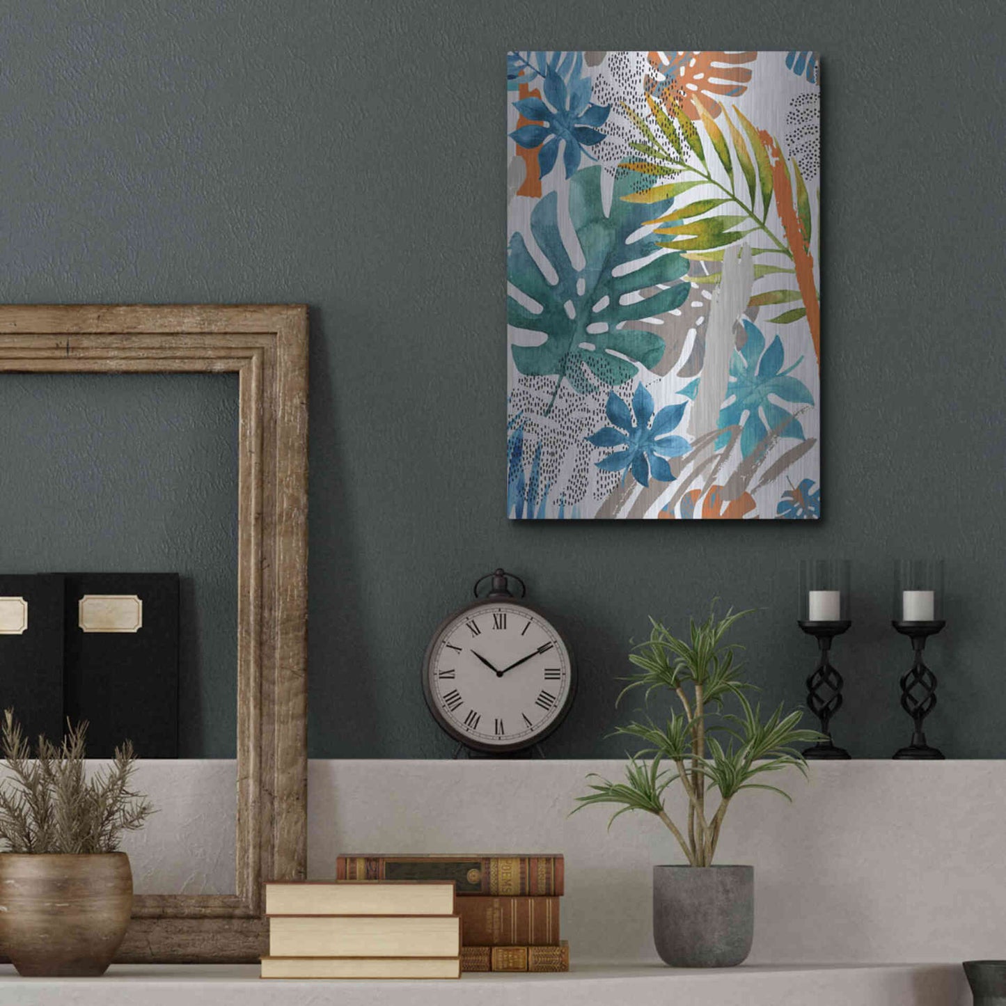 Luxe Metal Art 'Vibes II' by Incado, Metal Wall Art,12x16