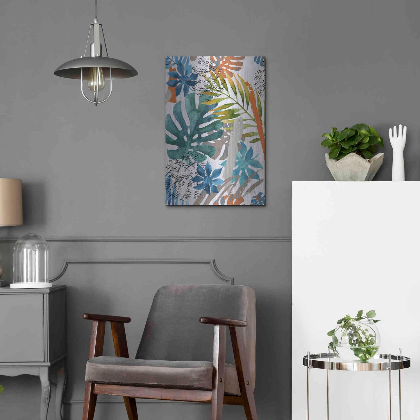 Luxe Metal Art 'Vibes II' by Incado, Metal Wall Art,16x24