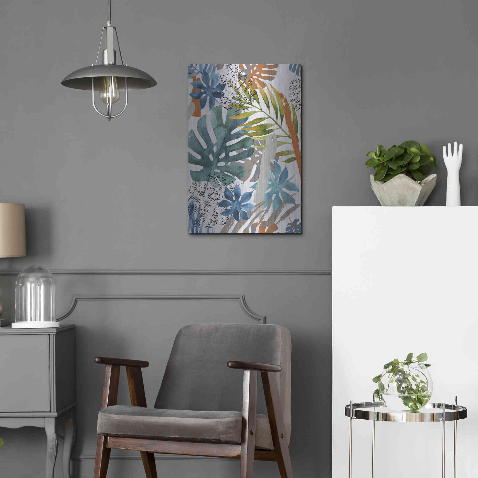 Luxe Metal Art 'Vibes II' by Incado, Metal Wall Art,16x24
