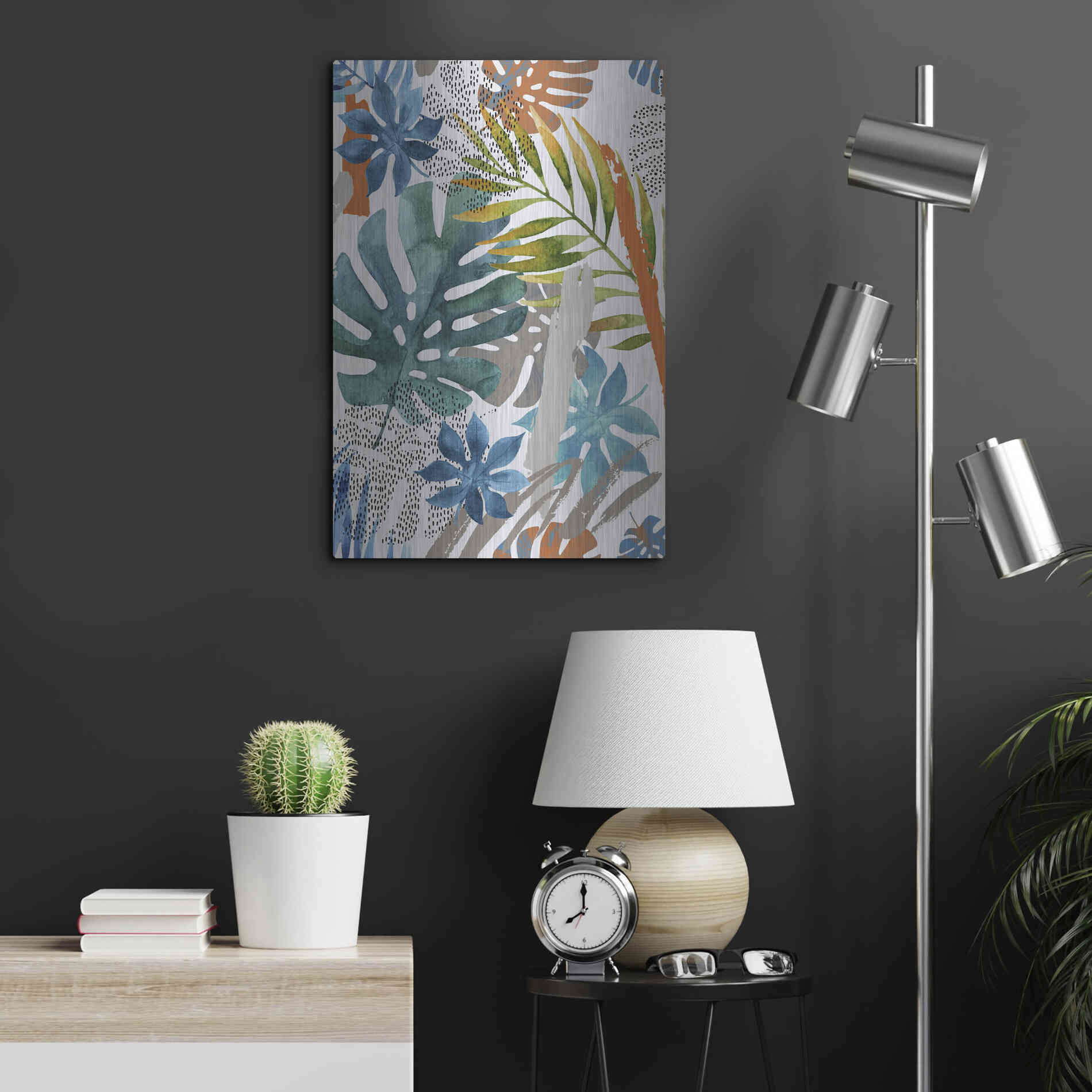 Luxe Metal Art 'Vibes II' by Incado, Metal Wall Art,16x24