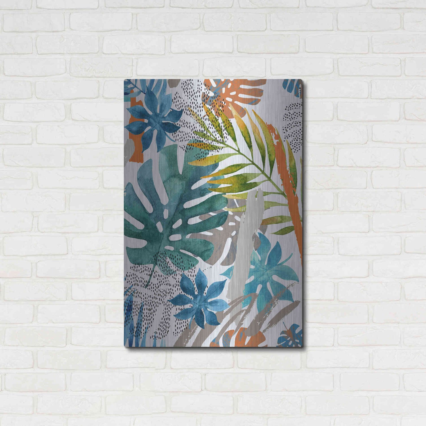 Luxe Metal Art 'Vibes II' by Incado, Metal Wall Art,24x36