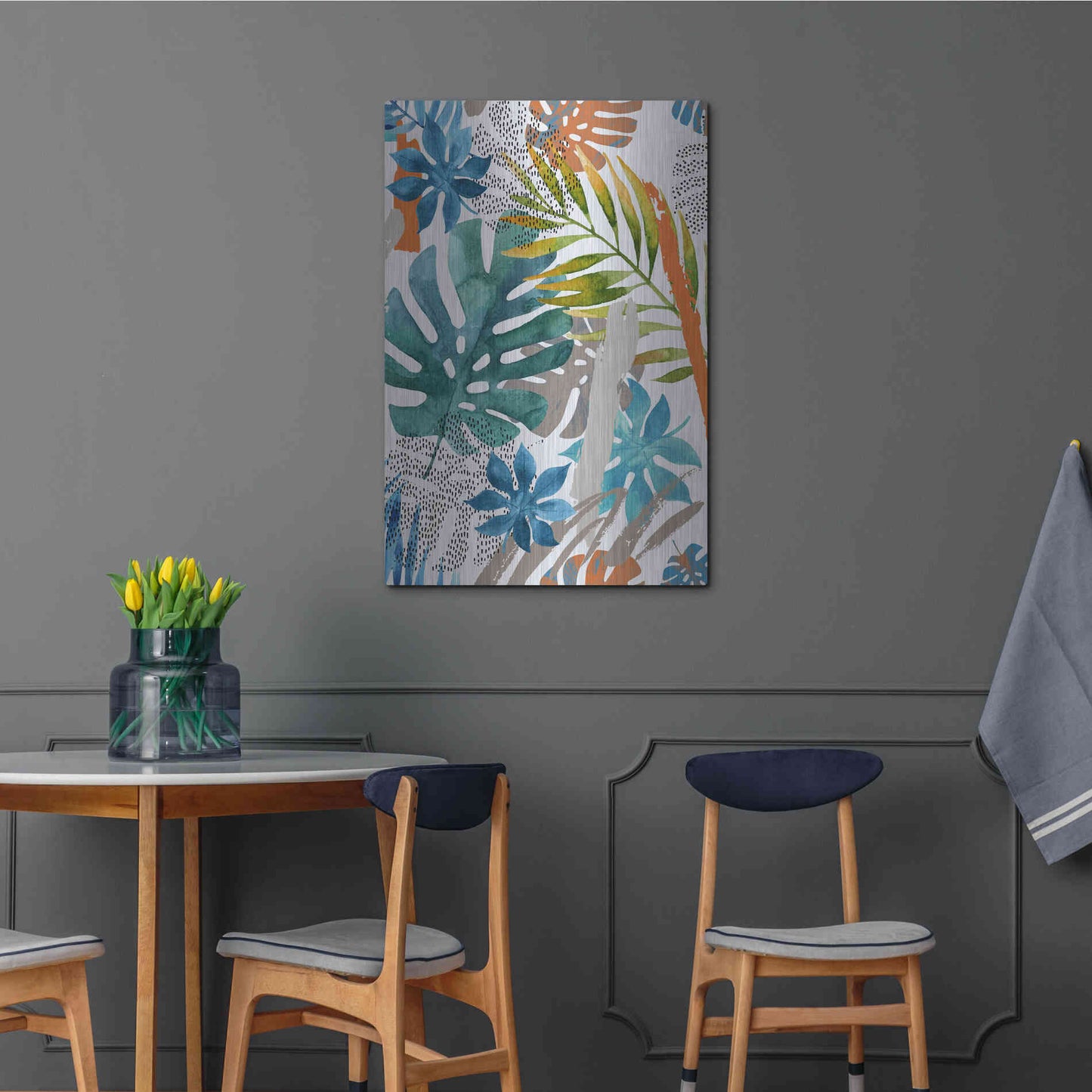 Luxe Metal Art 'Vibes II' by Incado, Metal Wall Art,24x36