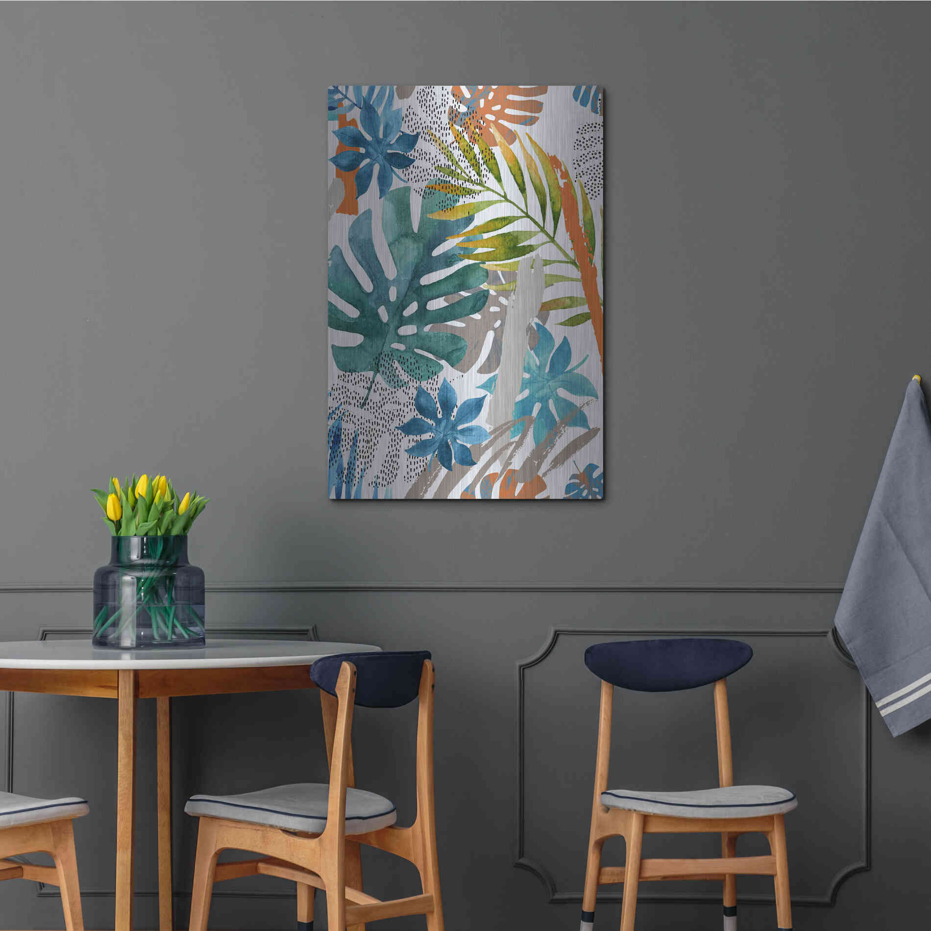Luxe Metal Art 'Vibes II' by Incado, Metal Wall Art,24x36