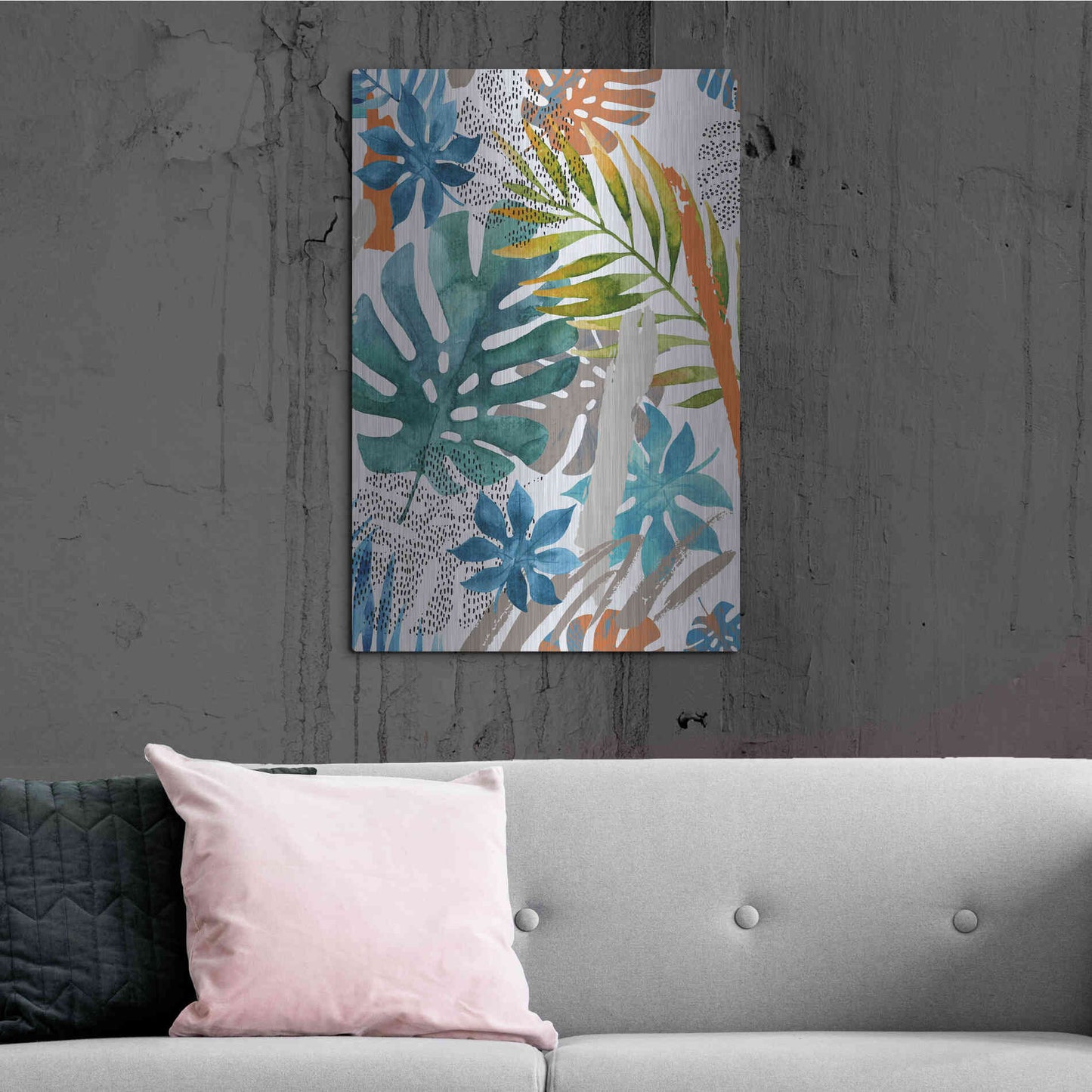 Luxe Metal Art 'Vibes II' by Incado, Metal Wall Art,24x36