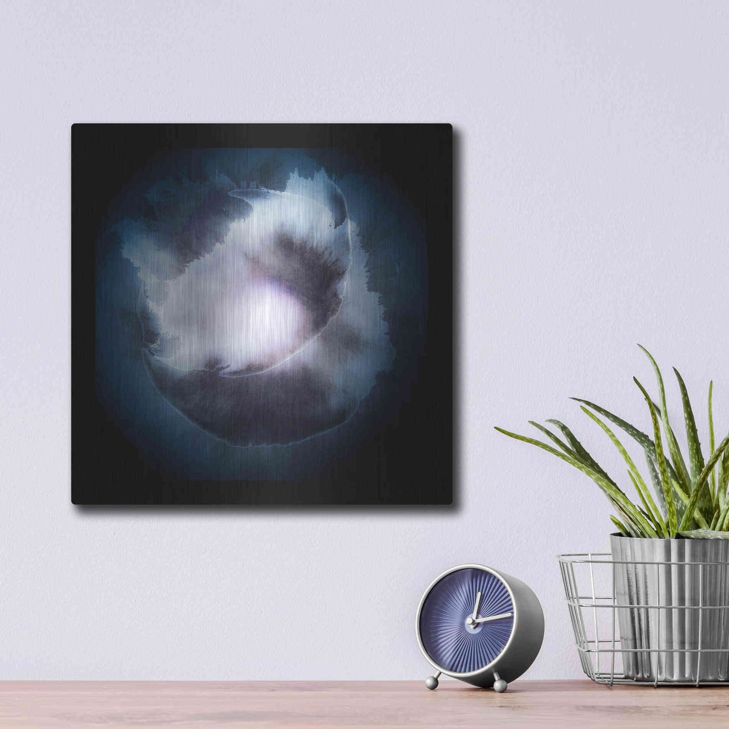 Luxe Metal Art 'Water Color Drop' by Incado, Metal Wall Art,12x12