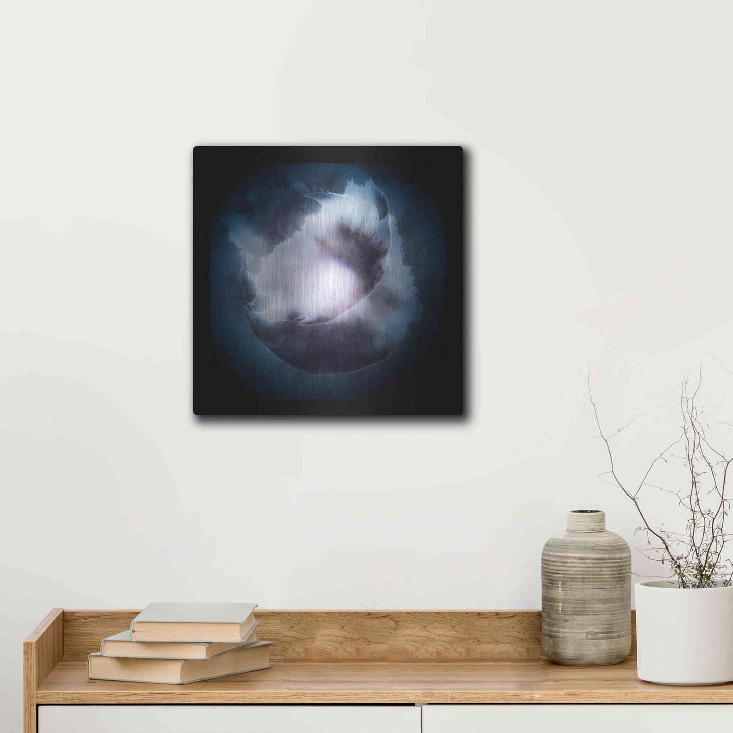Luxe Metal Art 'Water Color Drop' by Incado, Metal Wall Art,12x12