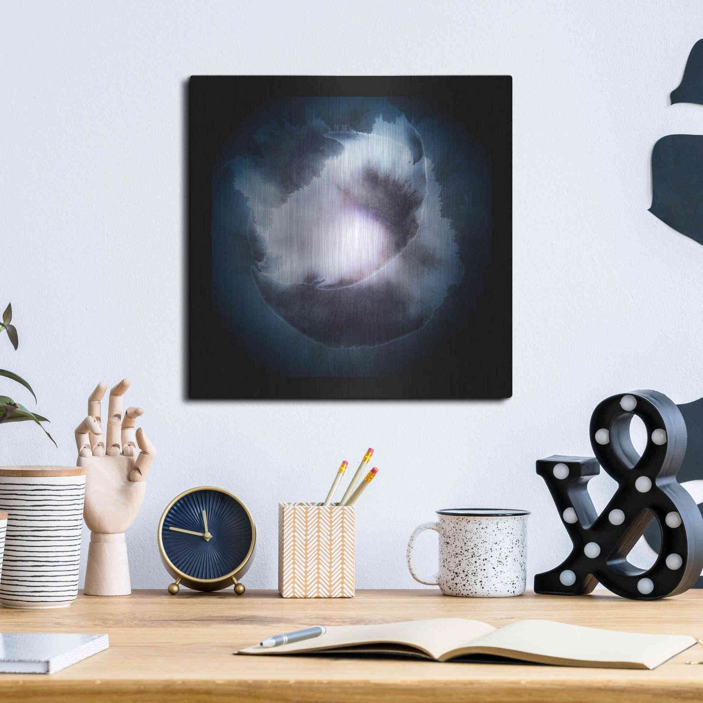 Luxe Metal Art 'Water Color Drop' by Incado, Metal Wall Art,12x12