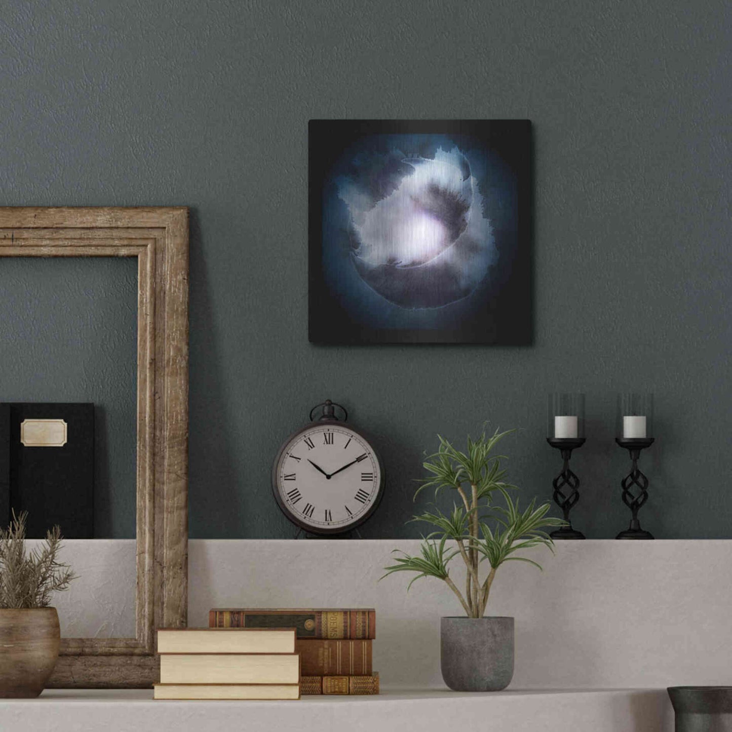 Luxe Metal Art 'Water Color Drop' by Incado, Metal Wall Art,12x12