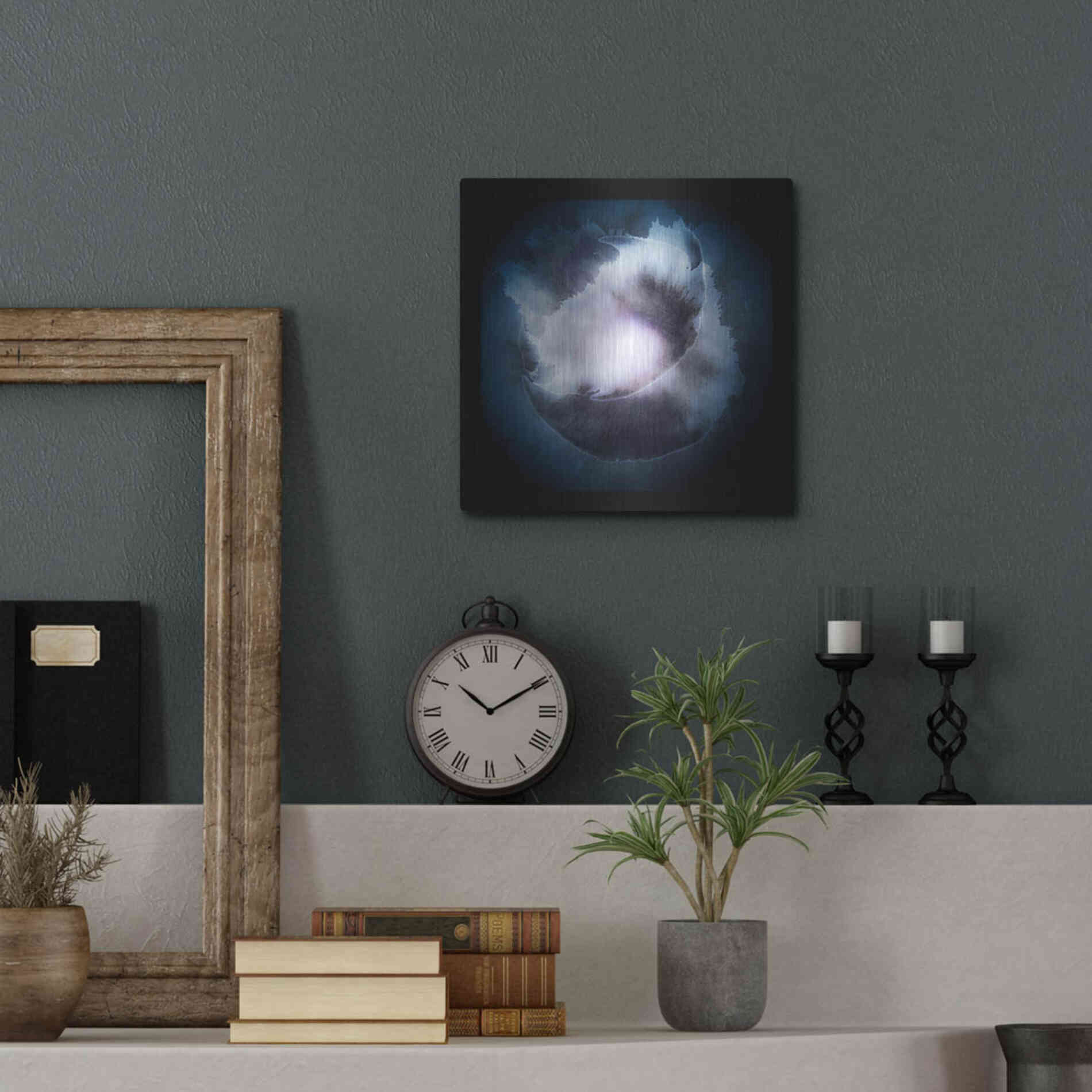 Luxe Metal Art 'Water Color Drop' by Incado, Metal Wall Art,12x12