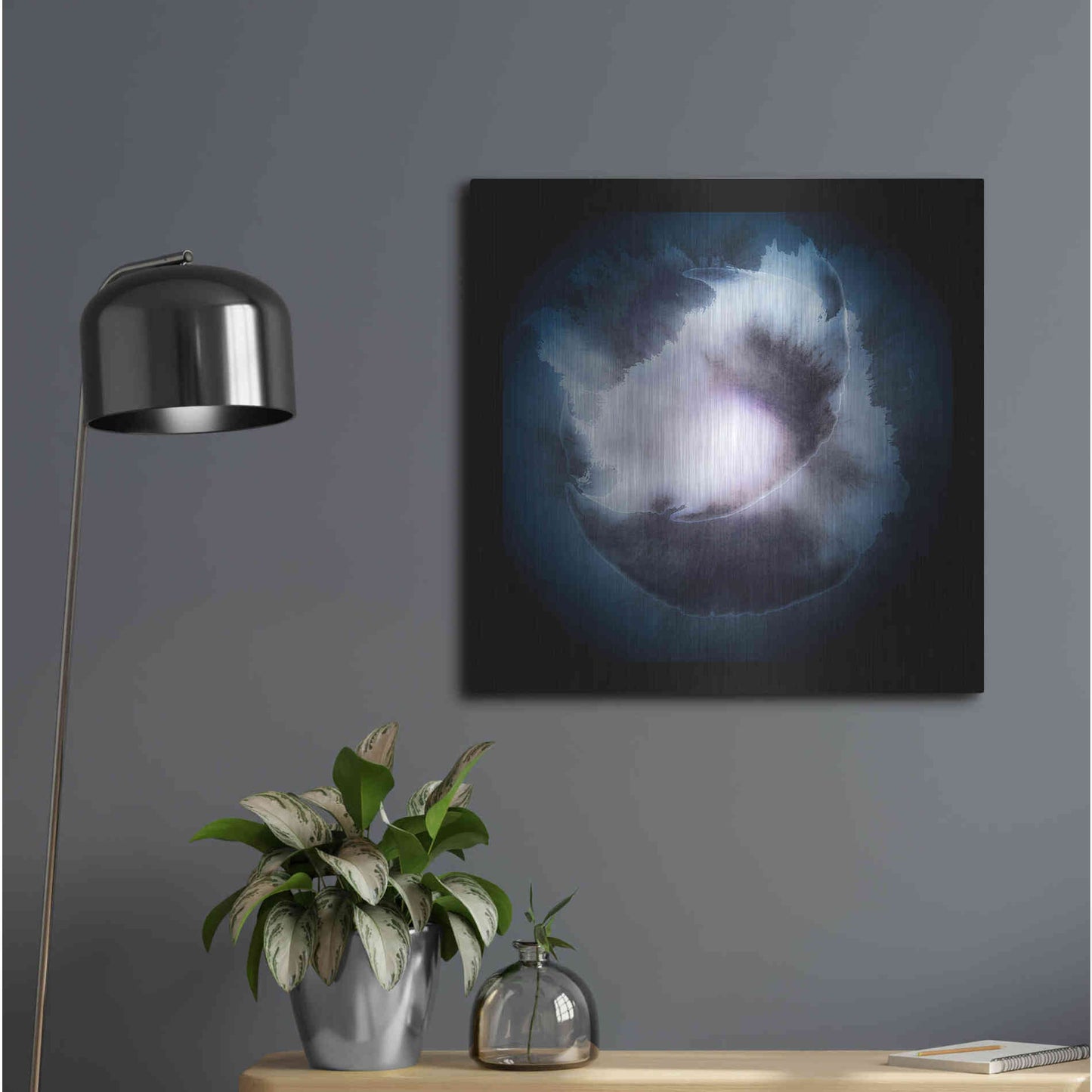 Luxe Metal Art 'Water Color Drop' by Incado, Metal Wall Art,24x24