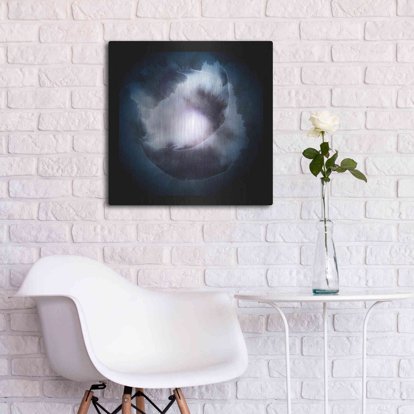 Luxe Metal Art 'Water Color Drop' by Incado, Metal Wall Art,24x24