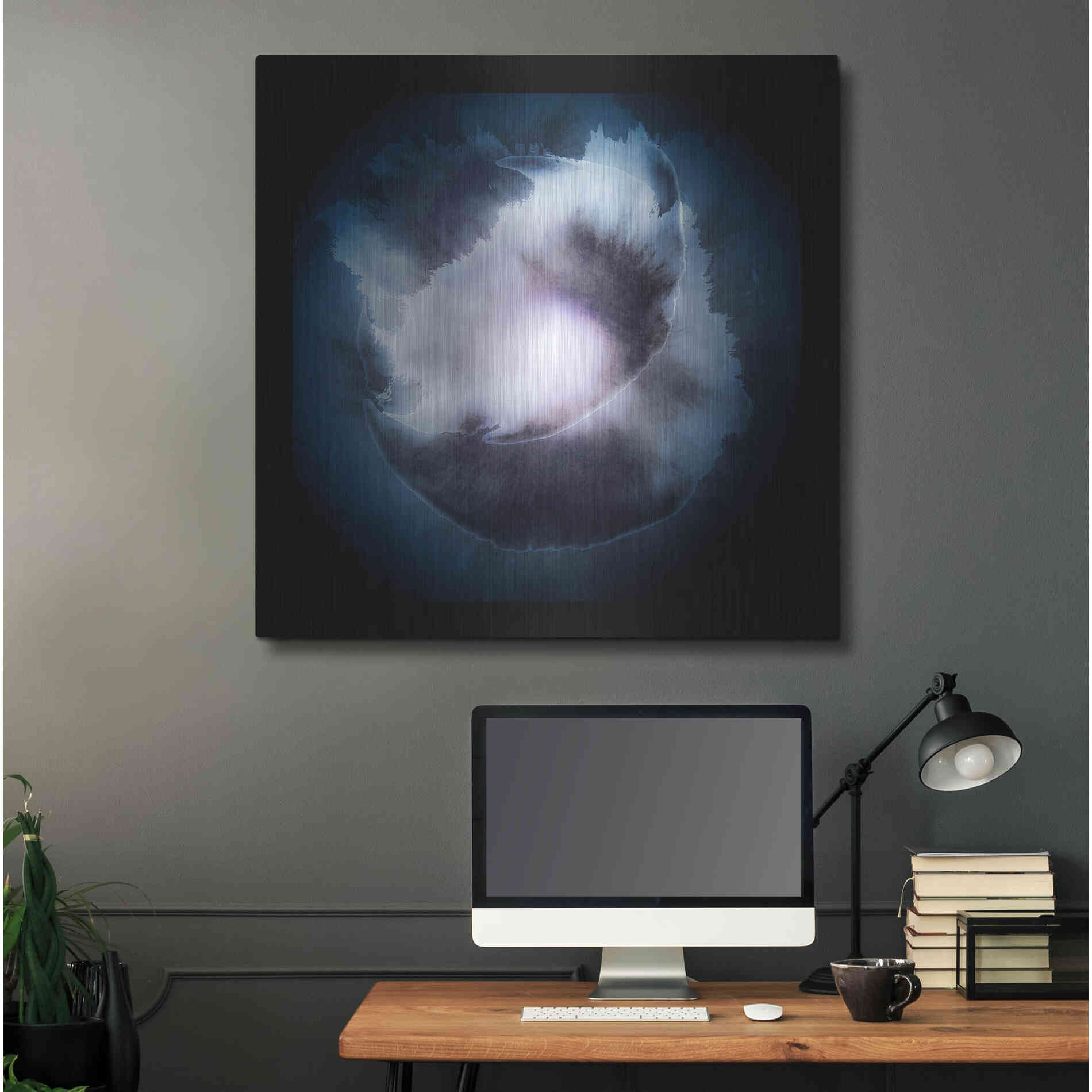 Luxe Metal Art 'Water Color Drop' by Incado, Metal Wall Art,36x36