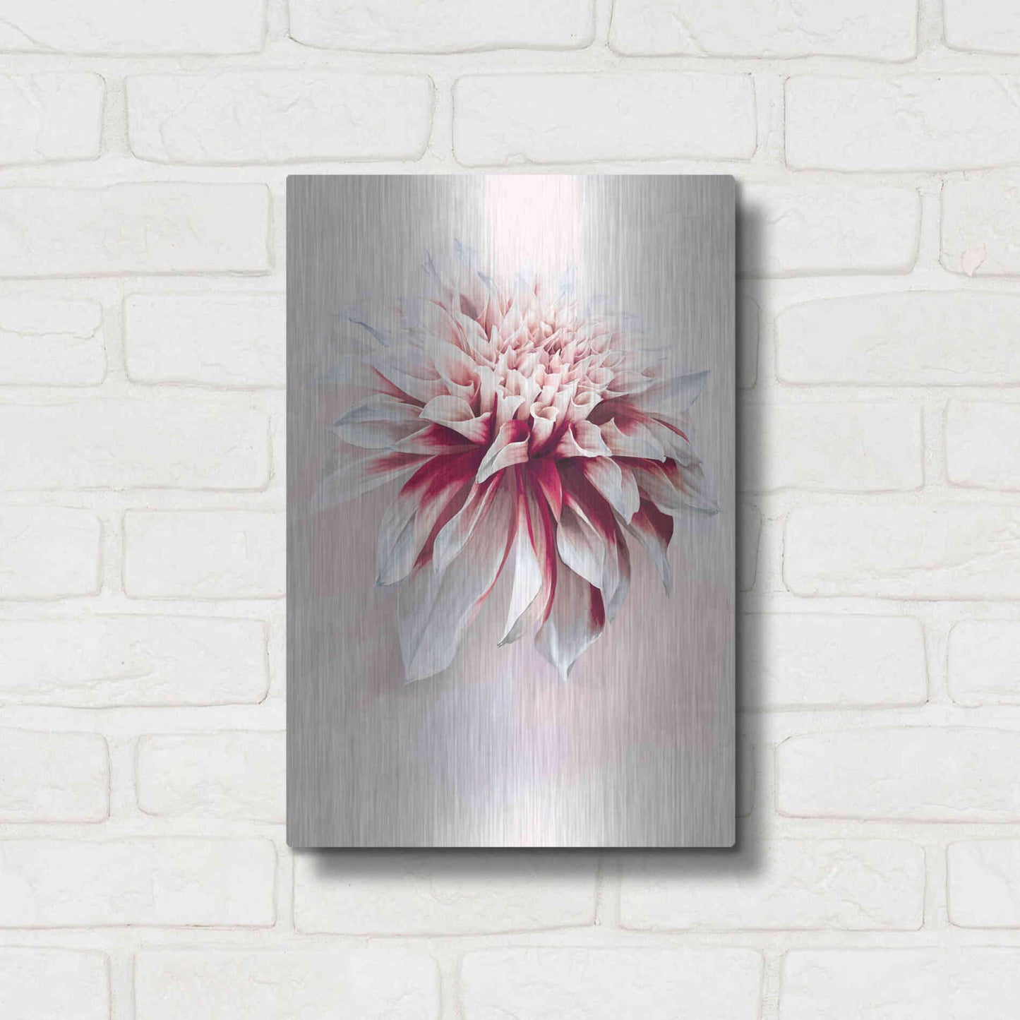 Luxe Metal Art 'Water Dahlia' by Incado, Metal Wall Art,12x16