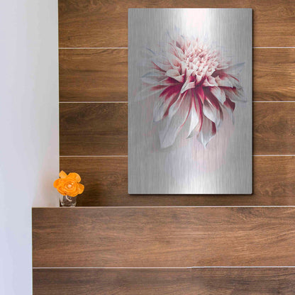 Luxe Metal Art 'Water Dahlia' by Incado, Metal Wall Art,12x16