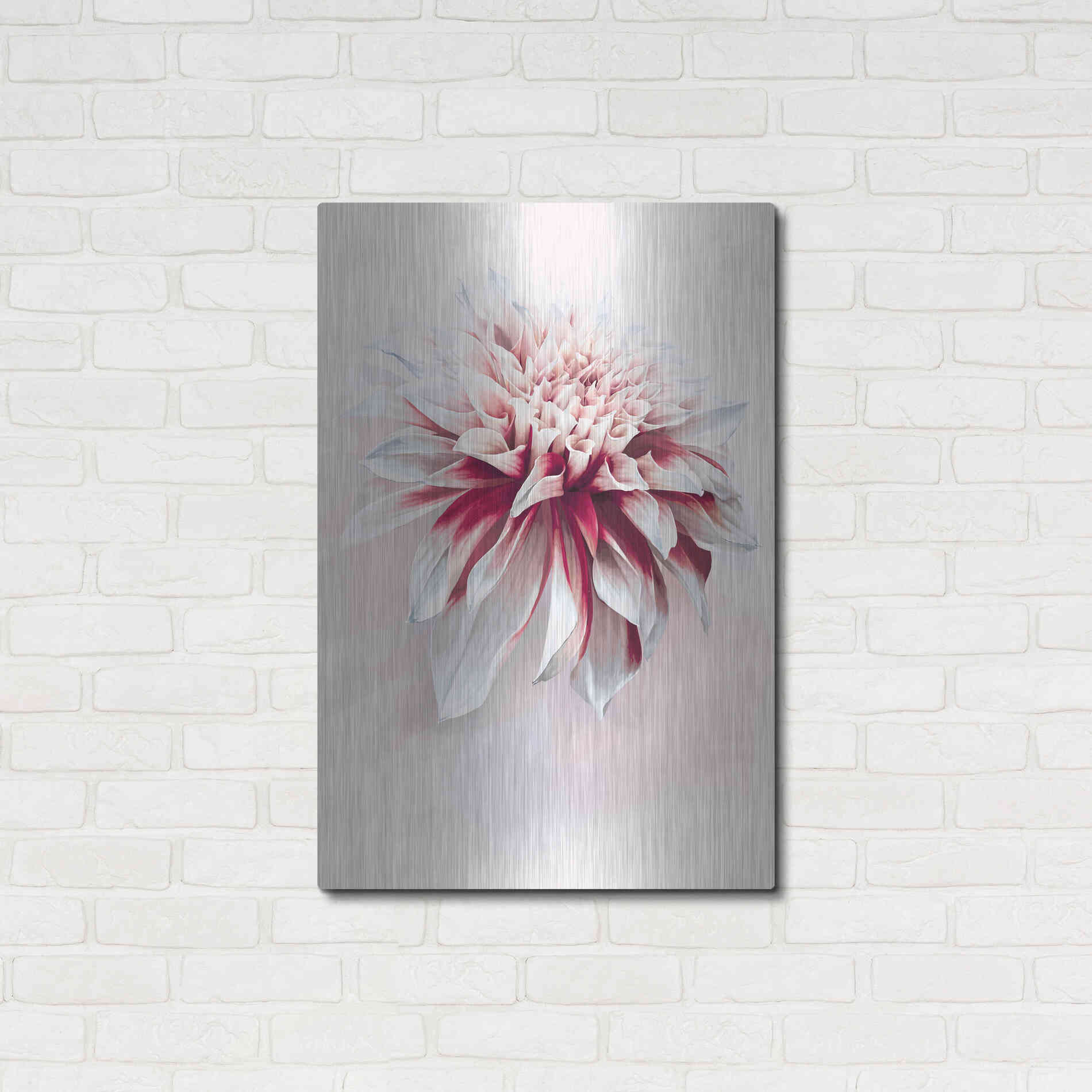 Luxe Metal Art 'Water Dahlia' by Incado, Metal Wall Art,24x36