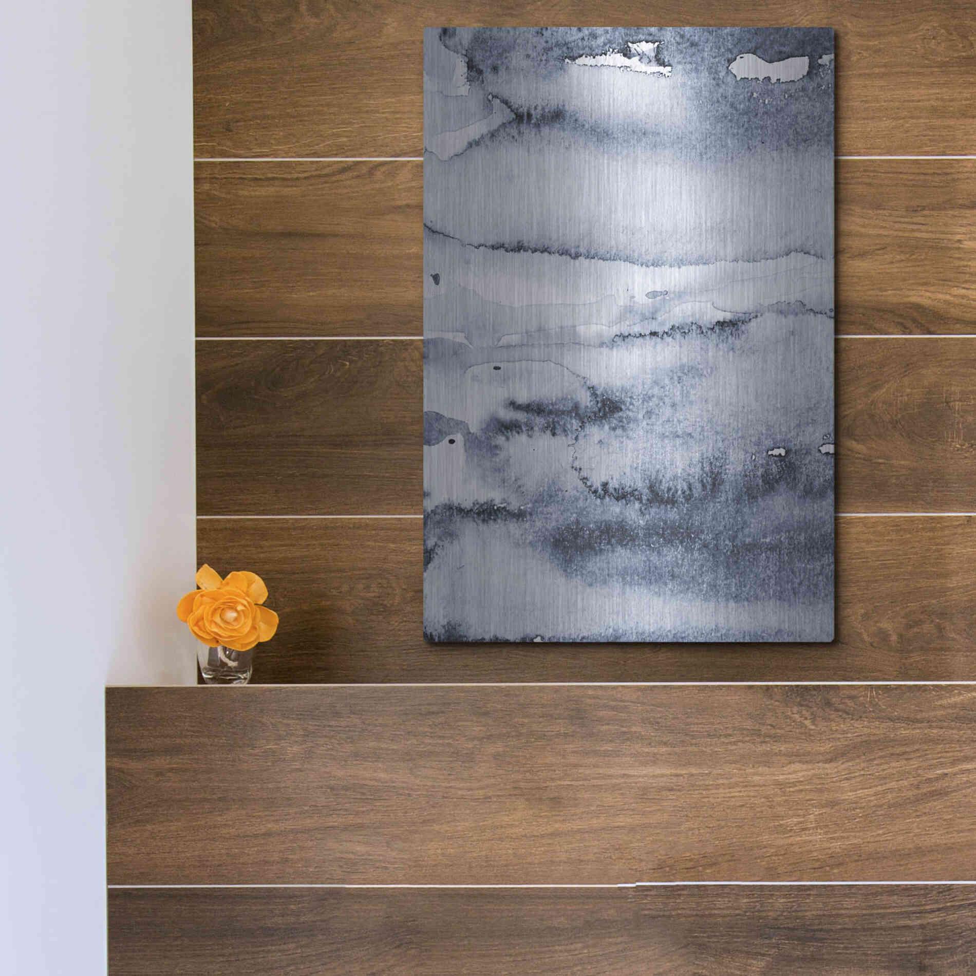 Luxe Metal Art 'Water I' by Incado, Metal Wall Art,12x16