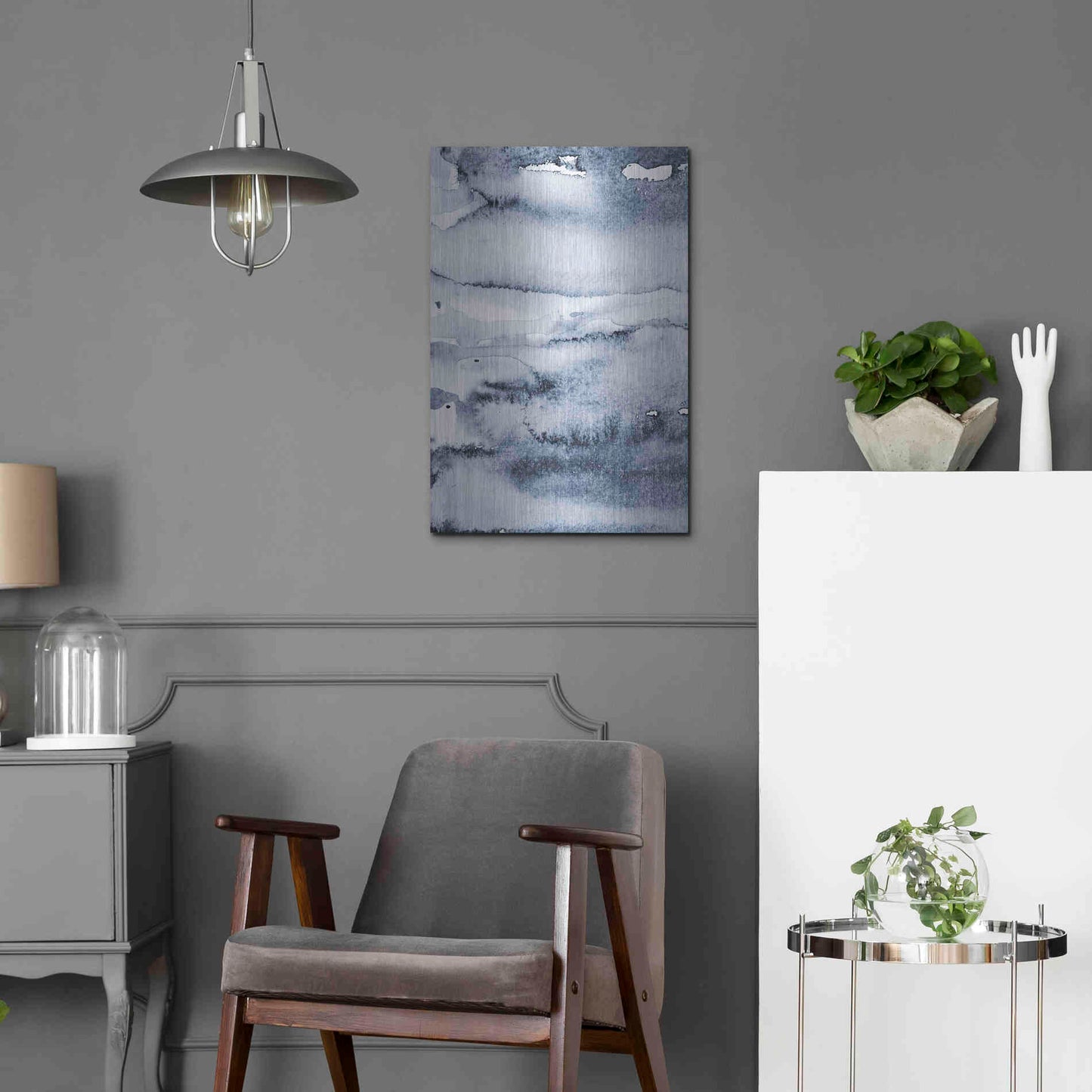 Luxe Metal Art 'Water I' by Incado, Metal Wall Art,16x24