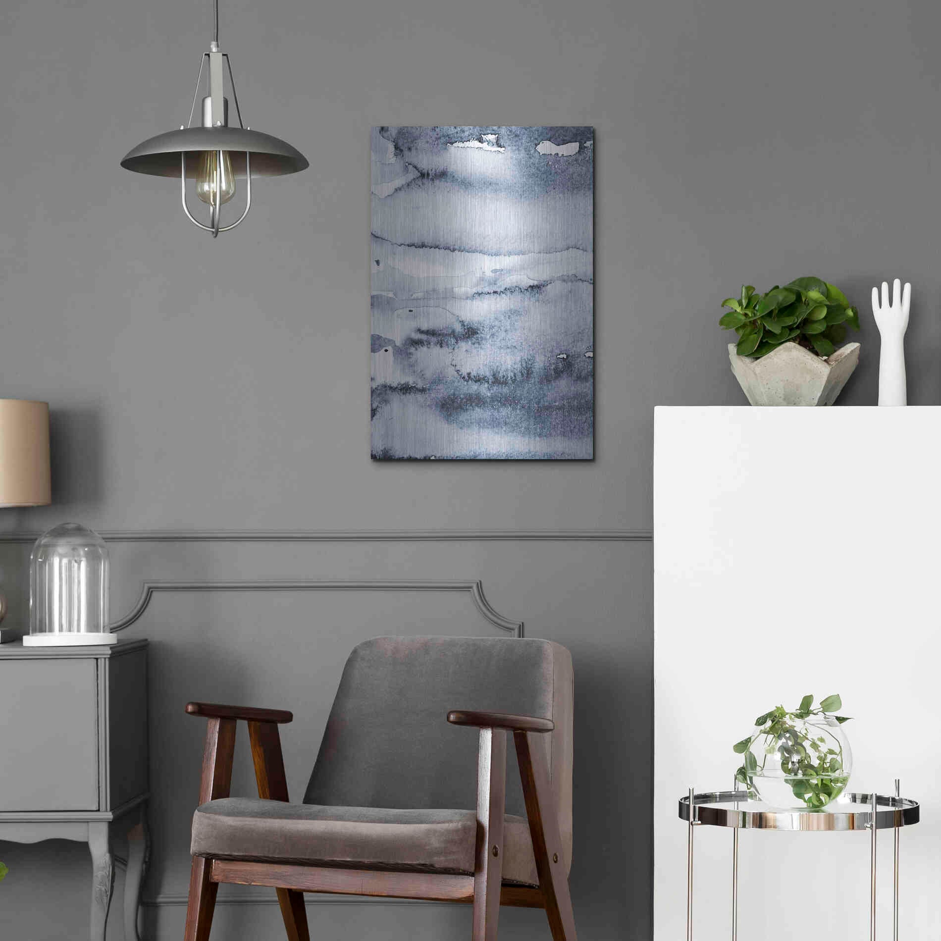 Luxe Metal Art 'Water I' by Incado, Metal Wall Art,16x24