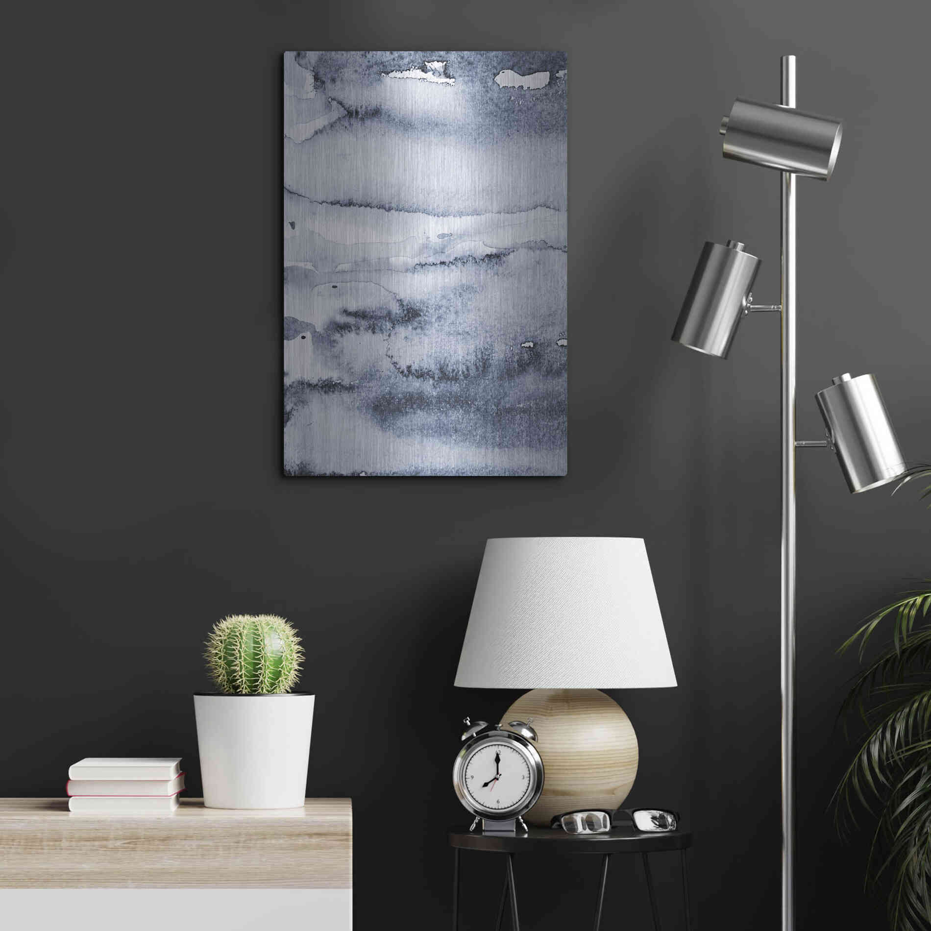 Luxe Metal Art 'Water I' by Incado, Metal Wall Art,16x24