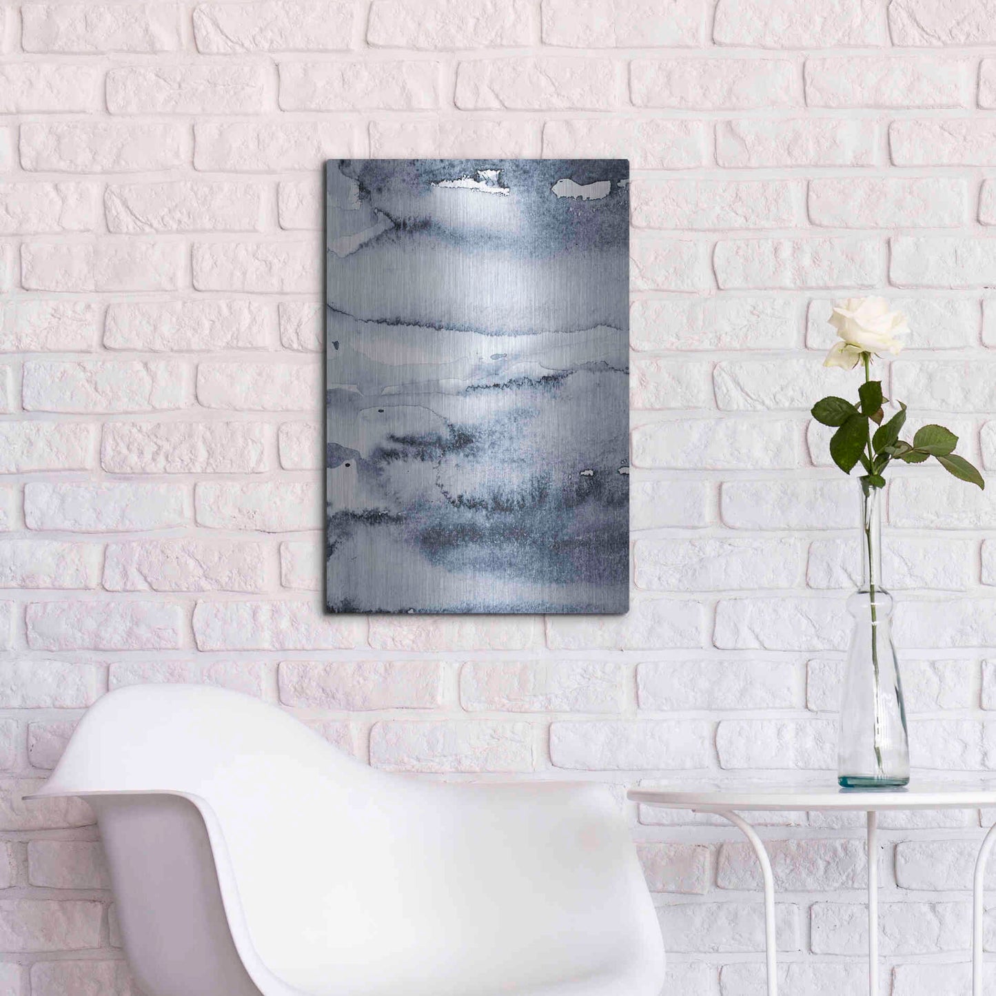 Luxe Metal Art 'Water I' by Incado, Metal Wall Art,16x24