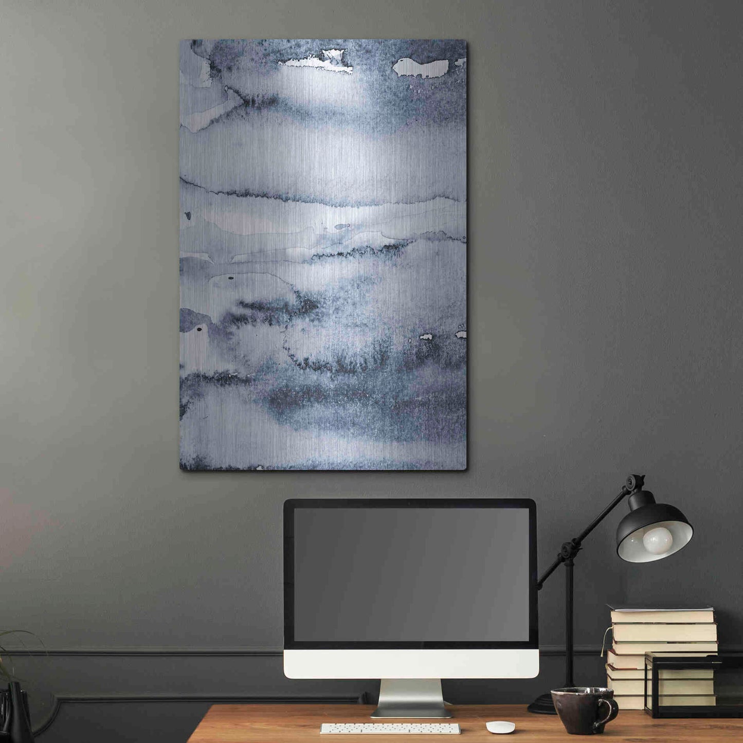 Luxe Metal Art 'Water I' by Incado, Metal Wall Art,24x36