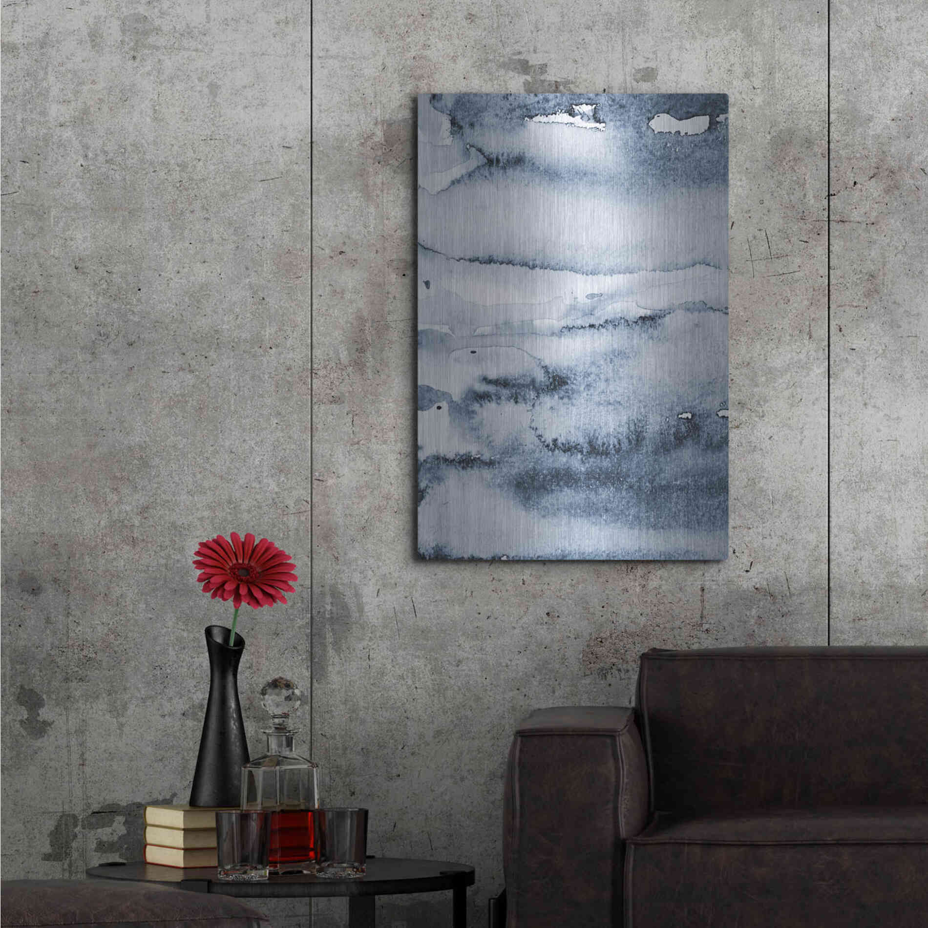 Luxe Metal Art 'Water I' by Incado, Metal Wall Art,24x36