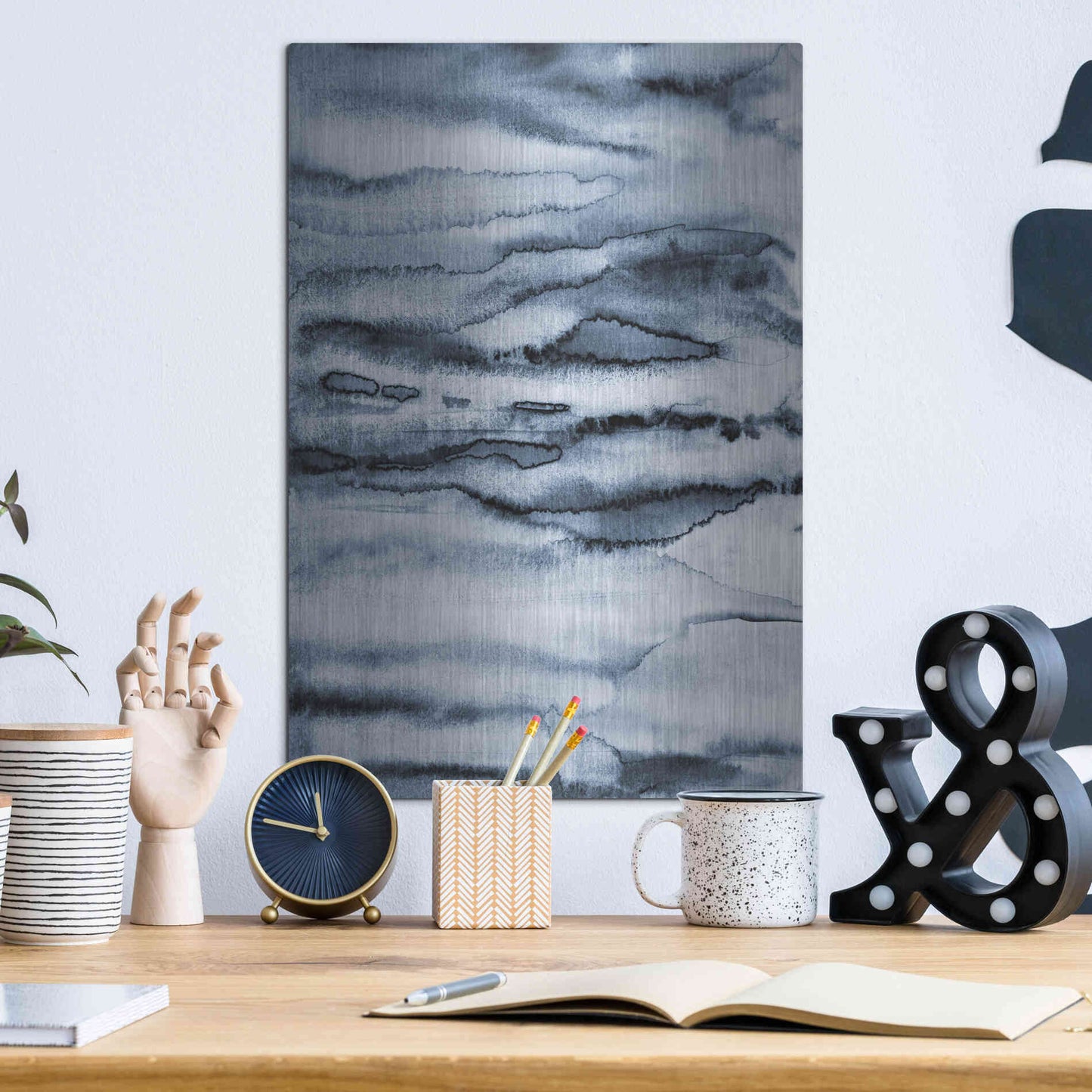 Luxe Metal Art 'Water II' by Incado, Metal Wall Art,12x16