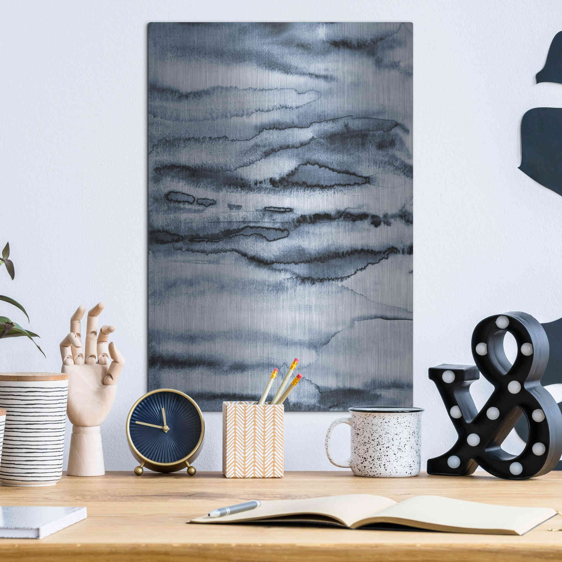 Luxe Metal Art 'Water II' by Incado, Metal Wall Art,12x16