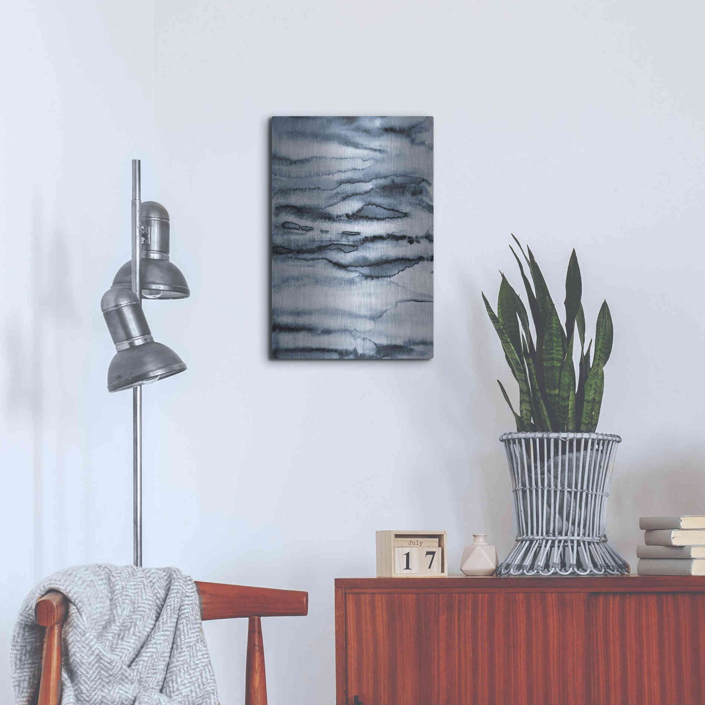 Luxe Metal Art 'Water II' by Incado, Metal Wall Art,16x24