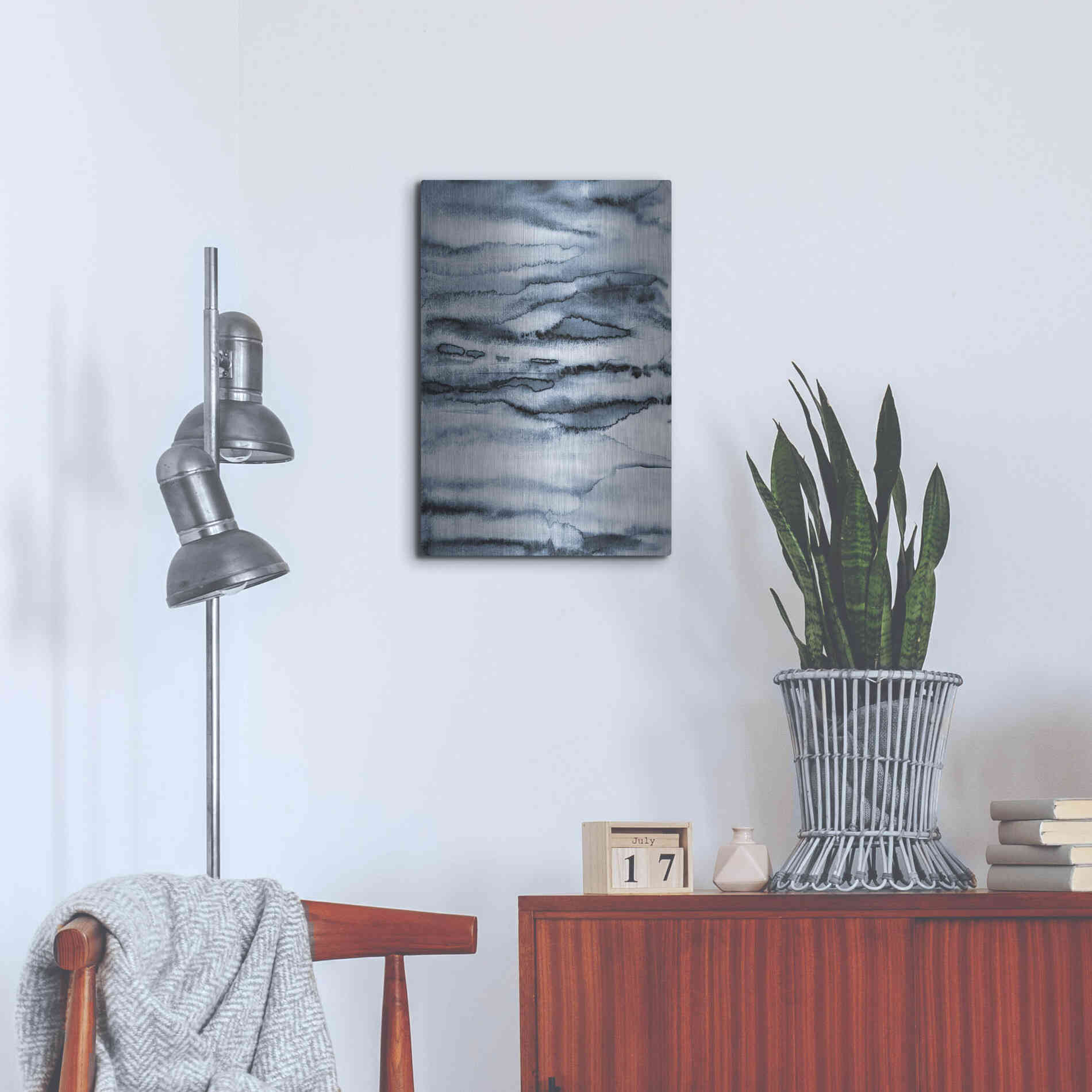 Luxe Metal Art 'Water II' by Incado, Metal Wall Art,16x24