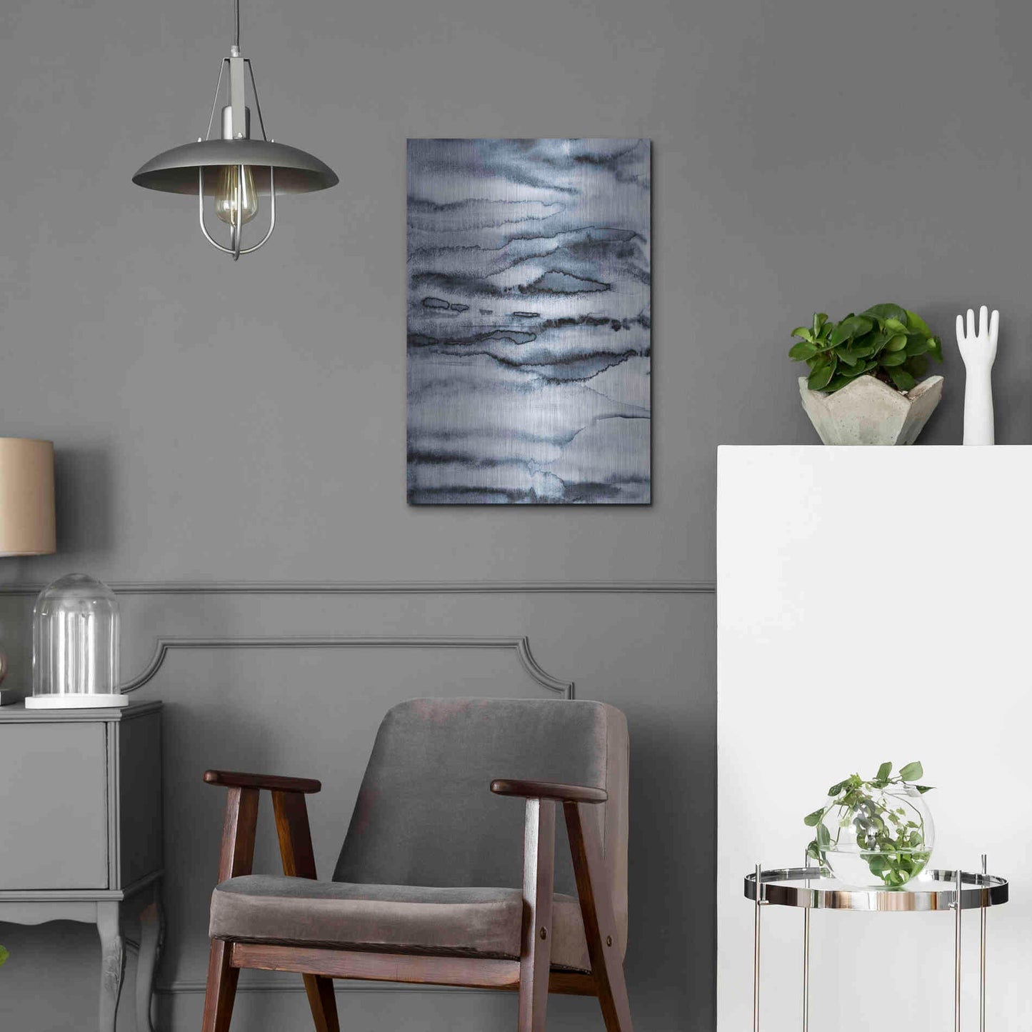 Luxe Metal Art 'Water II' by Incado, Metal Wall Art,16x24