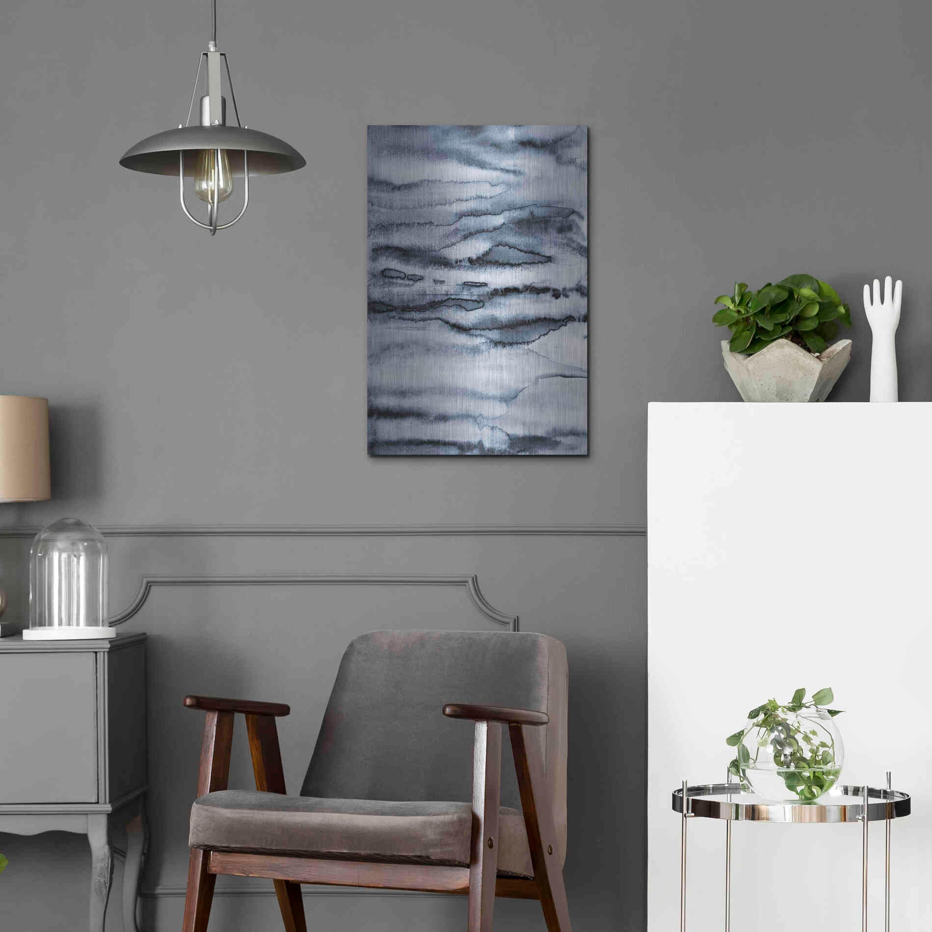 Luxe Metal Art 'Water II' by Incado, Metal Wall Art,16x24