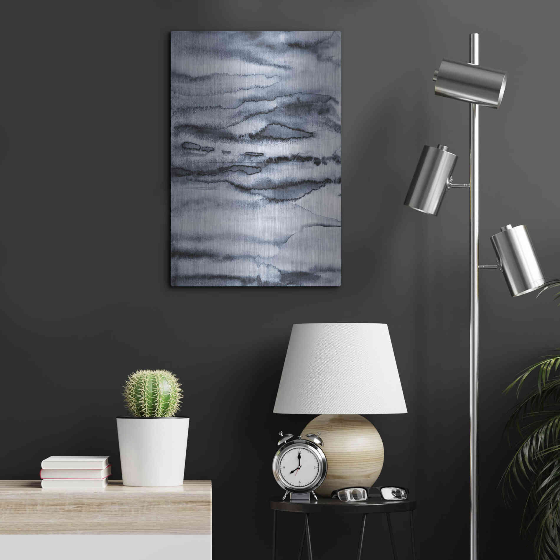 Luxe Metal Art 'Water II' by Incado, Metal Wall Art,16x24