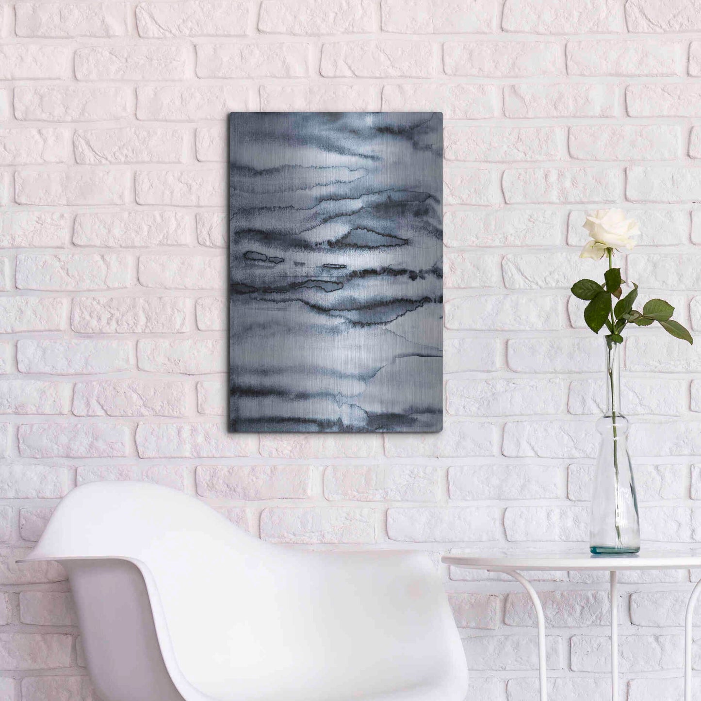 Luxe Metal Art 'Water II' by Incado, Metal Wall Art,16x24