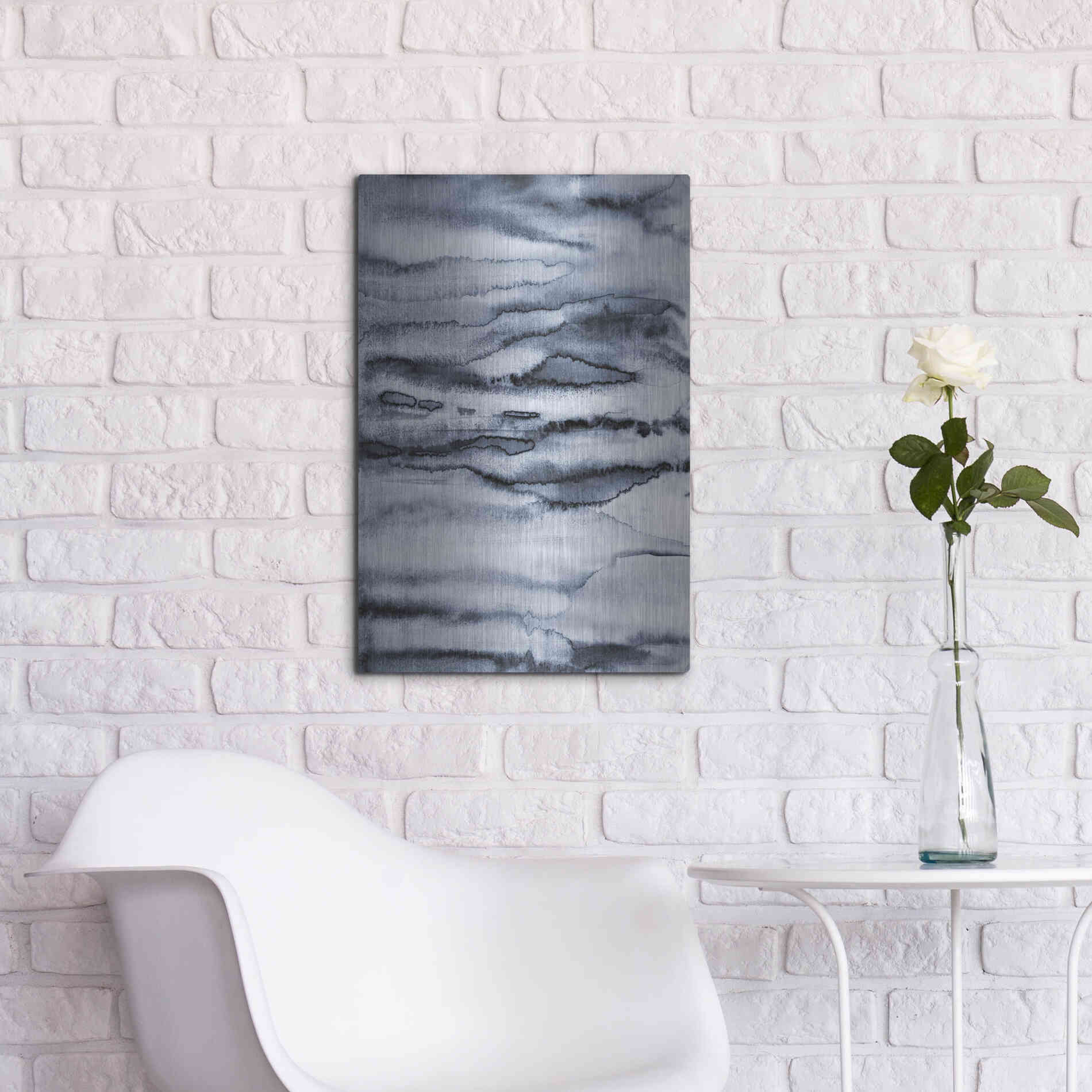 Luxe Metal Art 'Water II' by Incado, Metal Wall Art,16x24