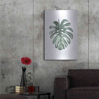 Luxe Metal Art 'Water Leaf' by Incado, Metal Wall Art,24x36