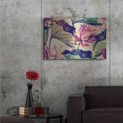 Luxe Metal Art 'Water Lily' by Incado, Metal Wall Art,36x24