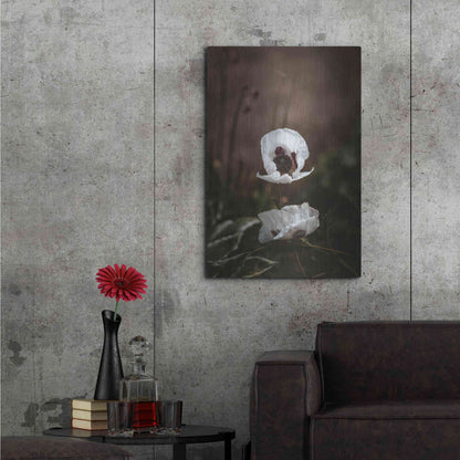 Luxe Metal Art 'White Poppies' by Incado, Metal Wall Art,24x36