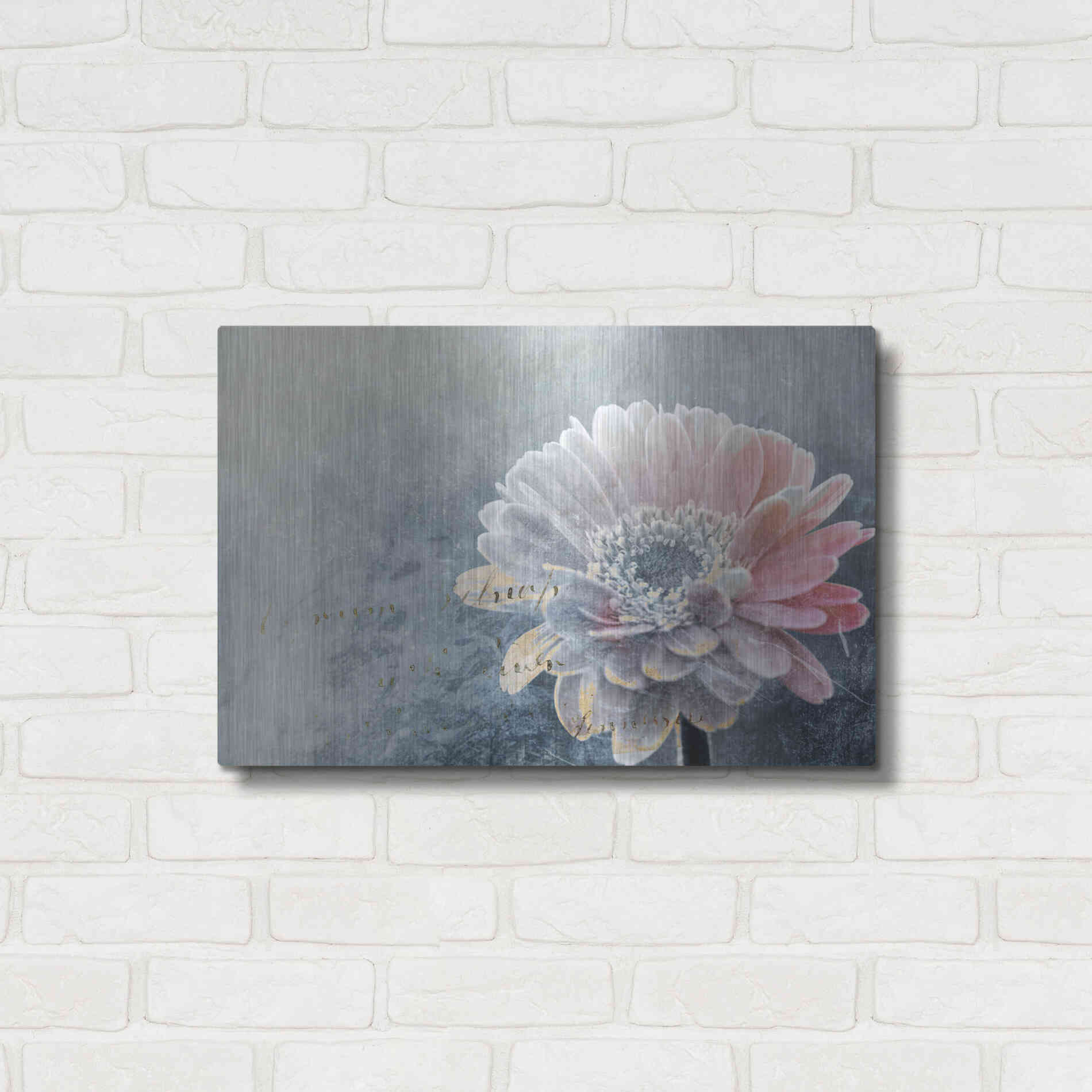 Luxe Metal Art 'Winter Flower' by Incado, Metal Wall Art,24x16