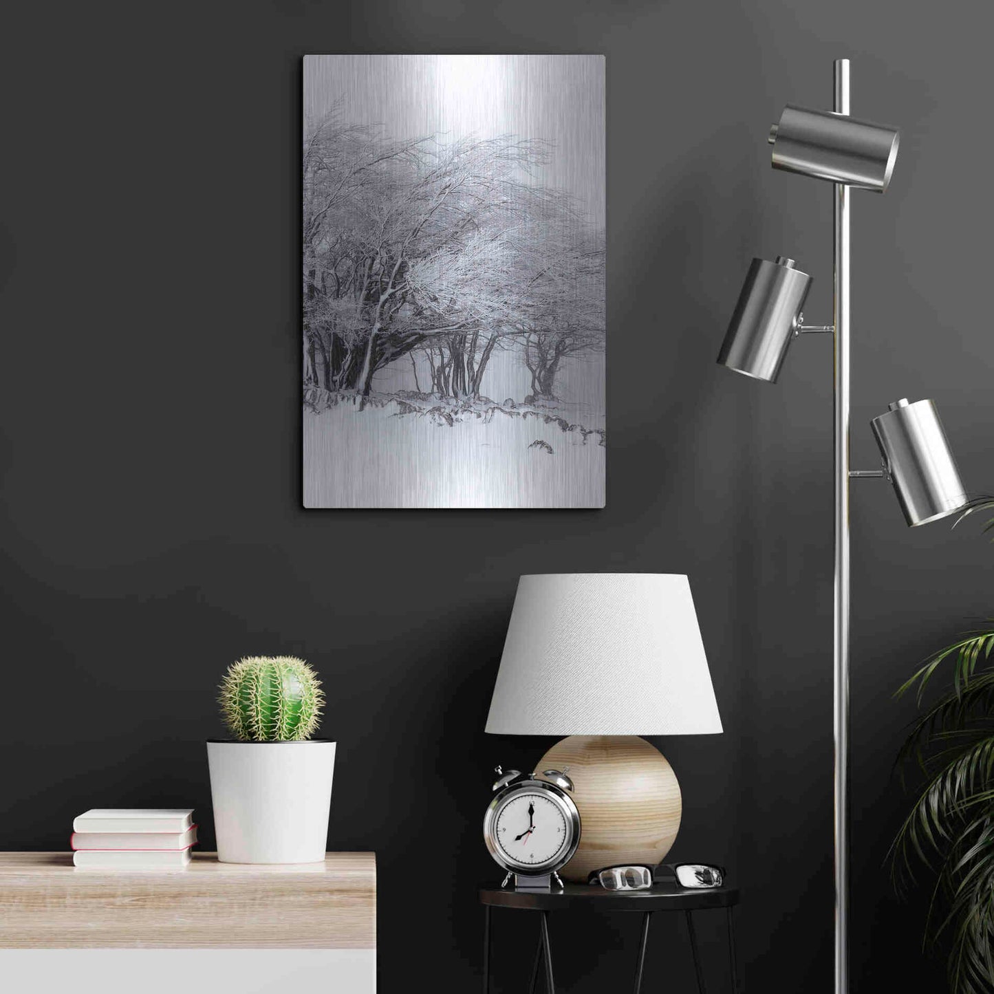 Luxe Metal Art 'Winter Storm' by Incado, Metal Wall Art,16x24