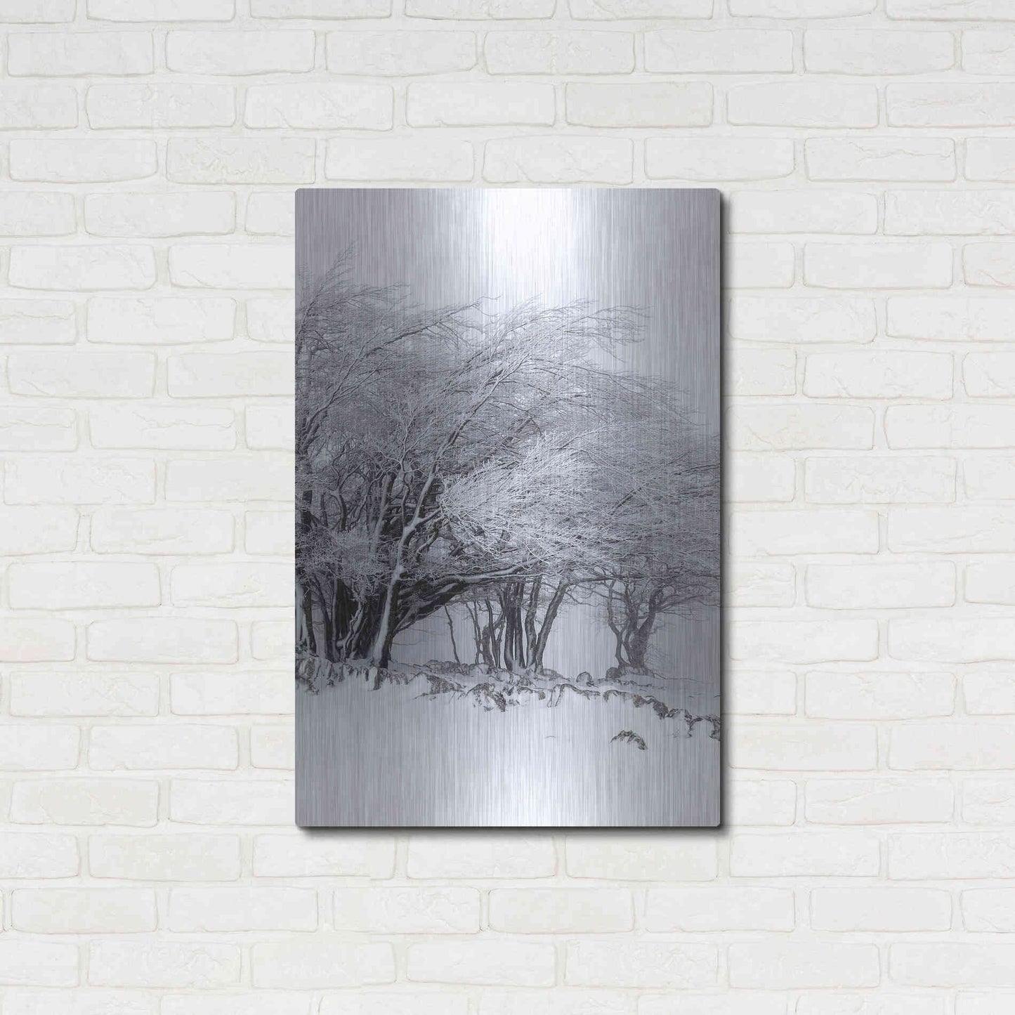 Luxe Metal Art 'Winter Storm' by Incado, Metal Wall Art,24x36