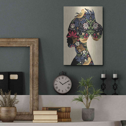 Luxe Metal Art 'Afro Man' by Ioana Horvat, Metal Wall Art,12x16