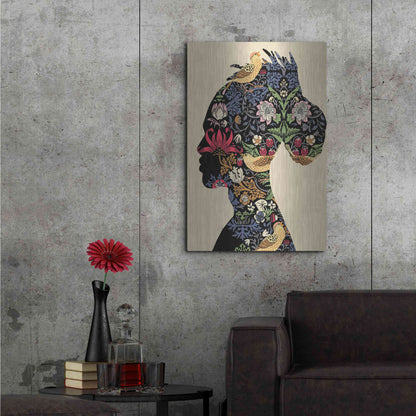 Luxe Metal Art 'Afro Man' by Ioana Horvat, Metal Wall Art,24x36