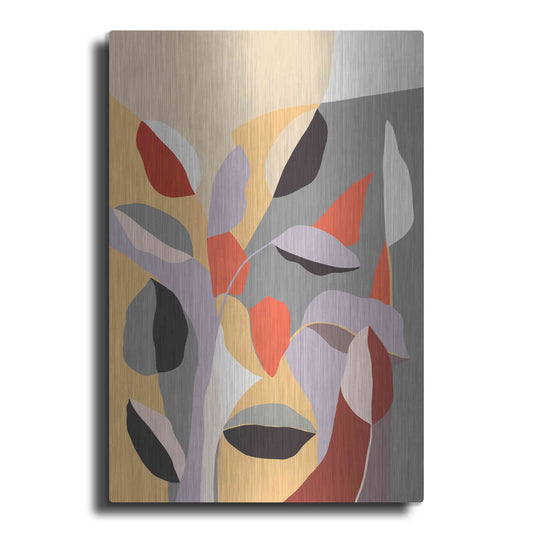 Luxe Metal Art 'Happy Leaves B' by Ioana Horvat, Metal Wall Art