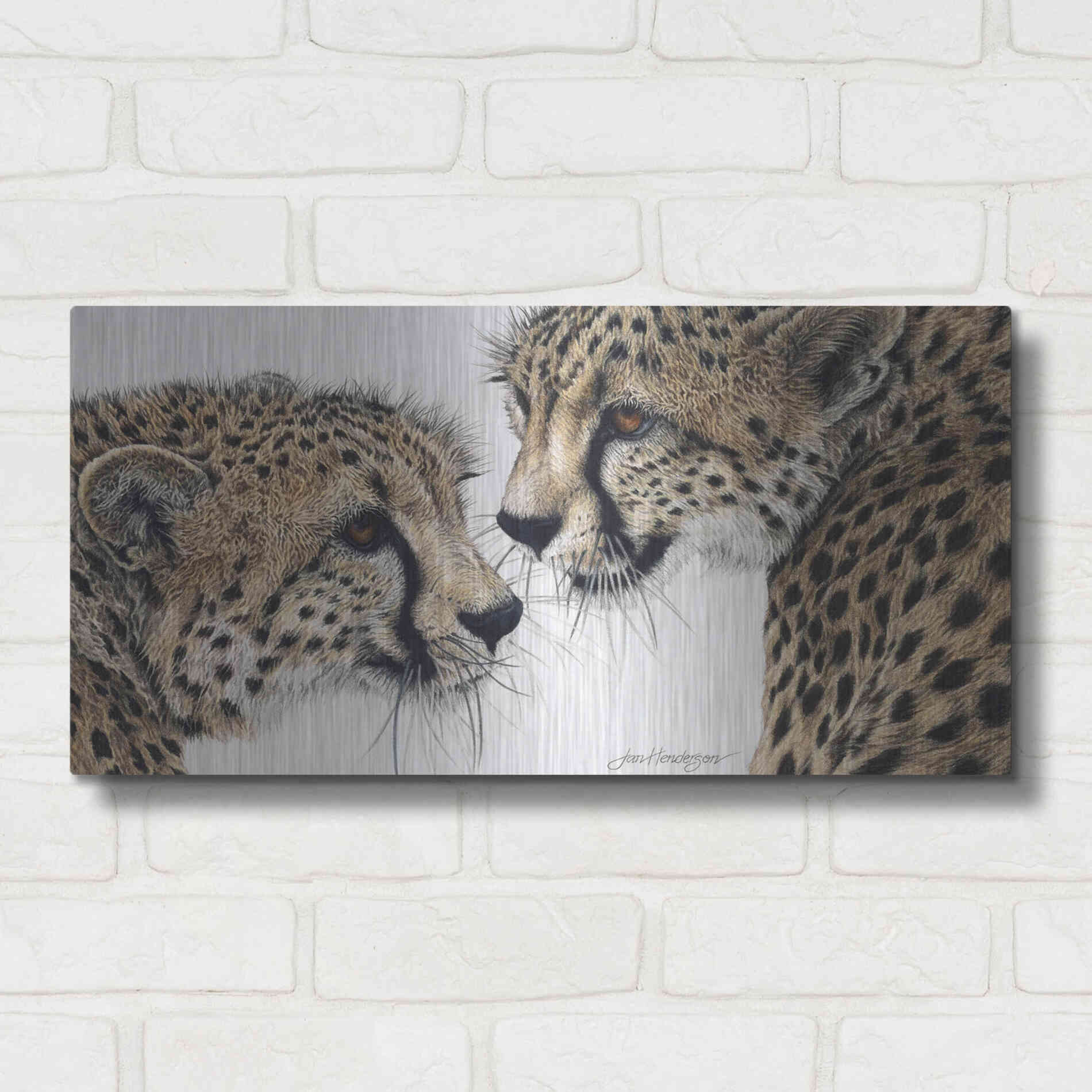 Luxe Metal Art 'A Special Bond' by Jan Henderson, Metal Wall Art,24x12