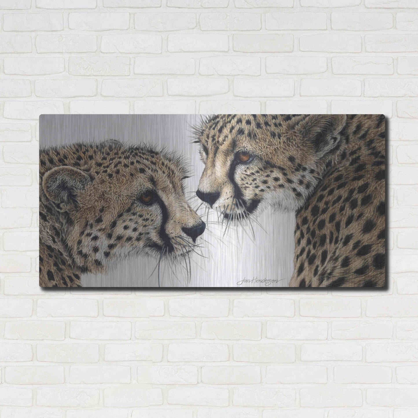 Luxe Metal Art 'A Special Bond' by Jan Henderson, Metal Wall Art,48x24