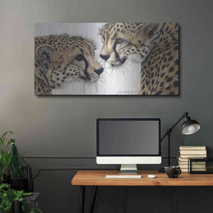 Luxe Metal Art 'A Special Bond' by Jan Henderson, Metal Wall Art,48x24