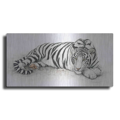 Luxe Metal Art 'Siberian Tiger' by Jan Henderson, Metal Wall Art